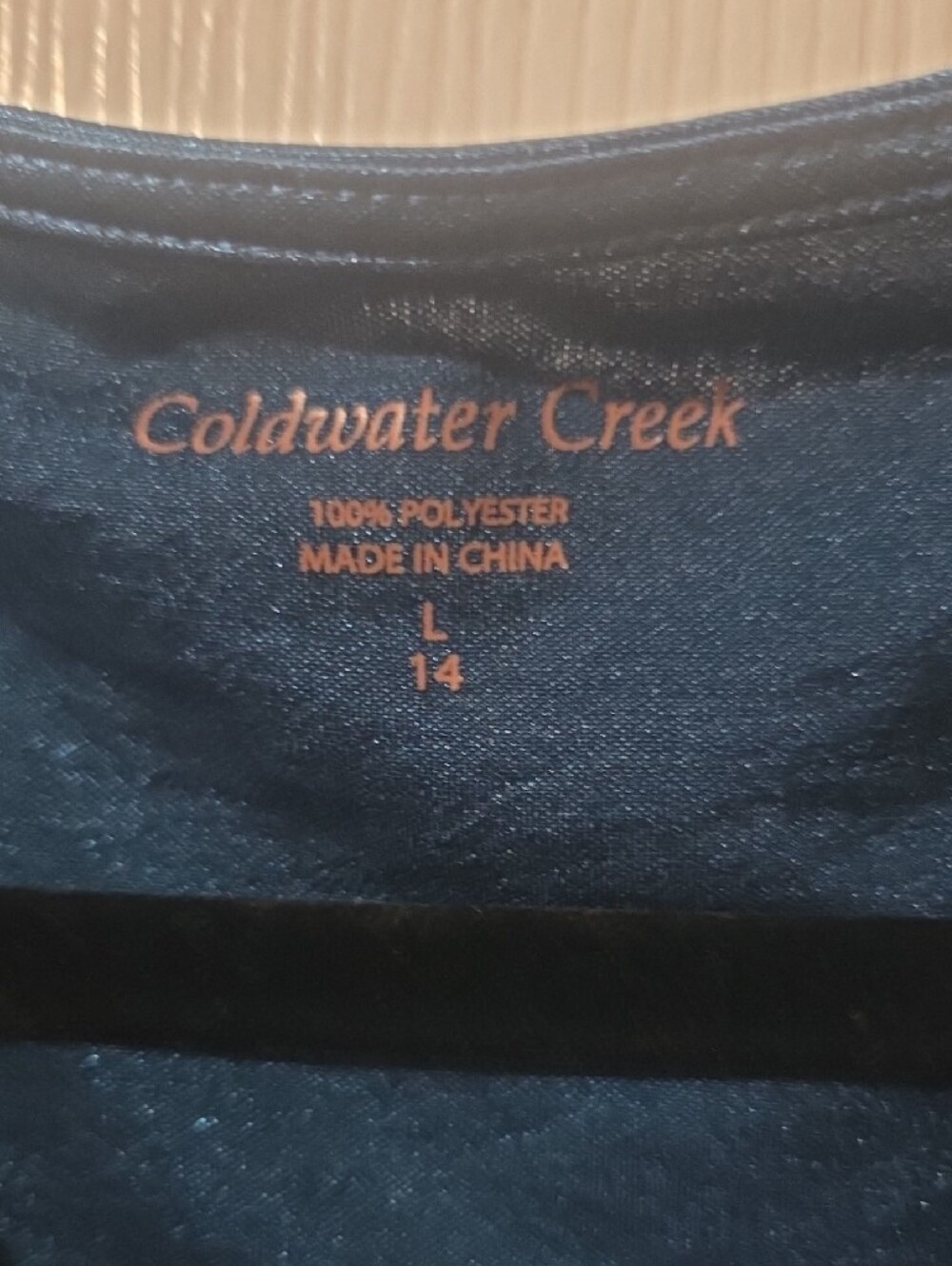 Coldwater Creek Teal Cowl Neck Sleeveless Top - Picture 2 of 4